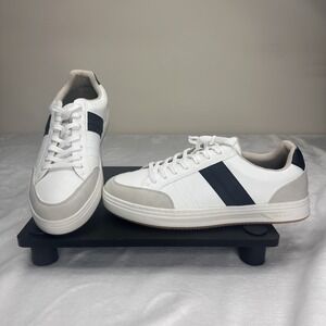 Aldo‎ Camperr Fashion Walking Sneakers Shoes Low Top Men's 9M White Navy  NWOB